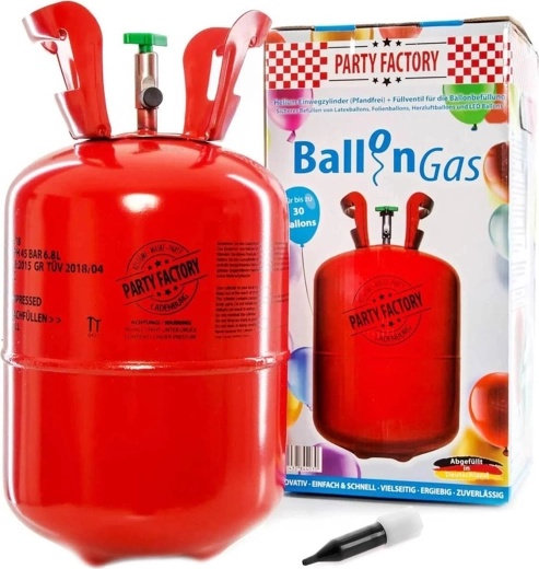 Botella de helio desechable 200 l para inflar globos