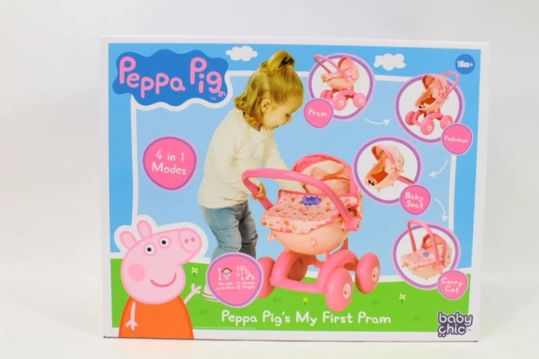 Peppa Pig mi primer cochecito para muñecas 4 en 1