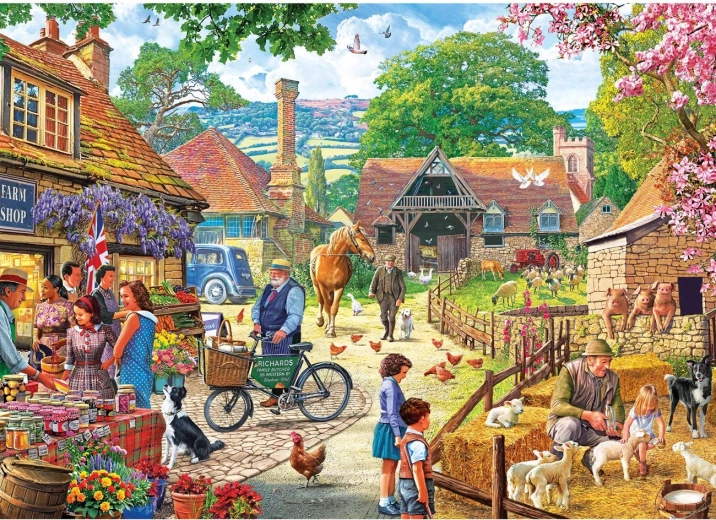 Puzzle Gibsons mercado de granjeros 1000 piezas