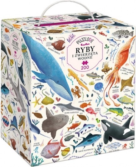 Puzzle Puzzlove CzuCzu – peces y animales marinos, 200 piezas