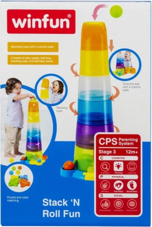 Torre con bolitas Winfun para niños