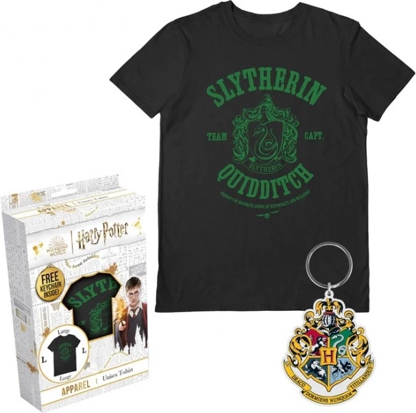 Camiseta Harry Potter Slytherin en caja de regalo