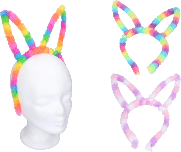 Diadema de carnaval con orejas de conejo - 1 unidad