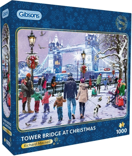 Puzzle Gibsons Tower Bridge en Navidad 1000 piezas