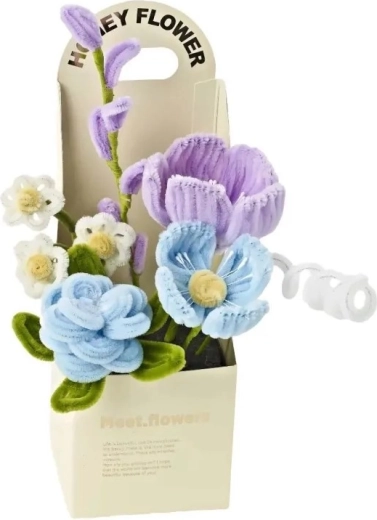 Set creativo DIY para hacer un ramo de flores para niños