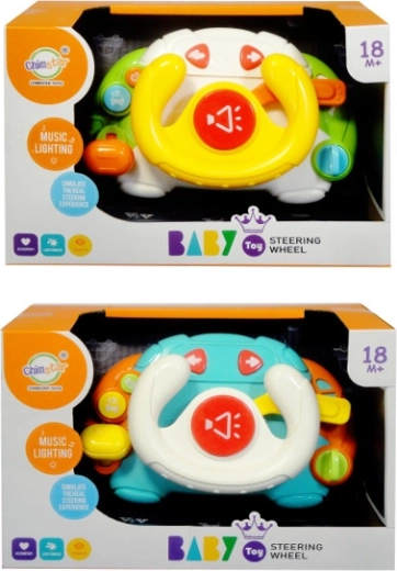 Volante infantil interactivo con luz y sonido