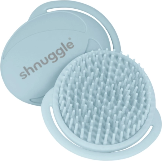 Cepillo infantil de silicona Shnuggle blue