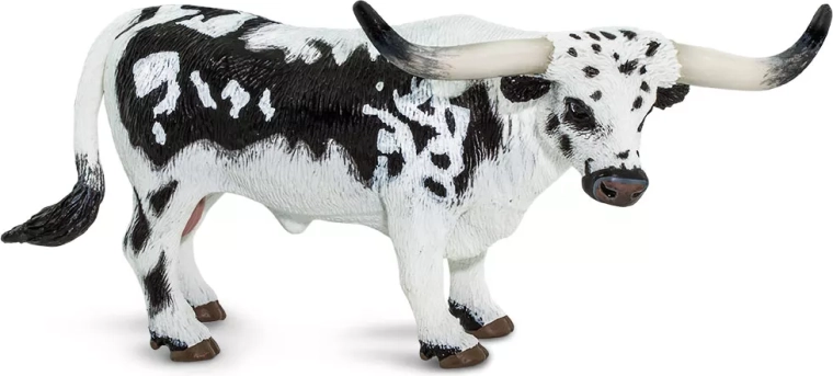 Figura de ganado longhorn texano Safari Ltd.