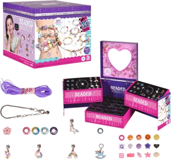 Set para hacer joyas en joyero con espejo