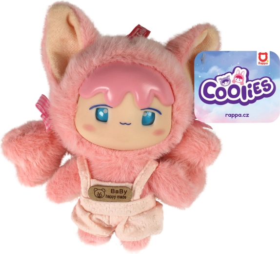 Muñeca de peluche Coolies rosa 15 cm