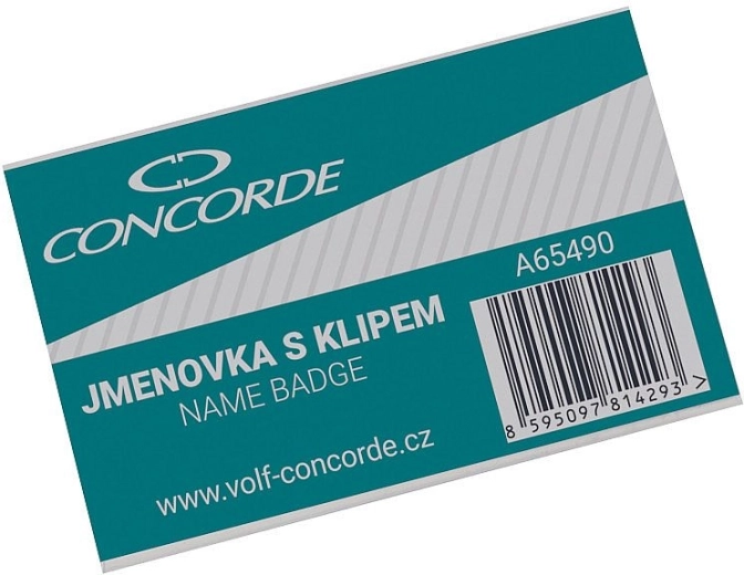 Etiqueta con clip y alfiler 6 × 9 cm