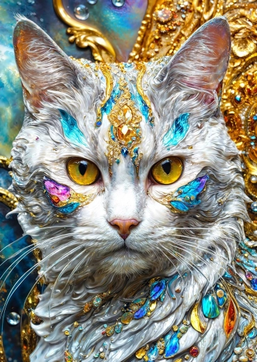 Enjoy puzzle gato con gemas 1000 piezas