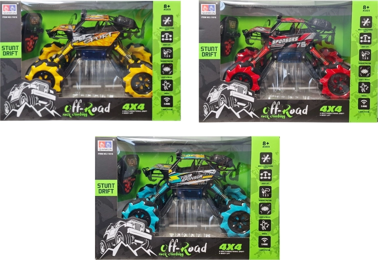 Coche todoterreno teledirigido 4x4 con cargador - 1 unidad