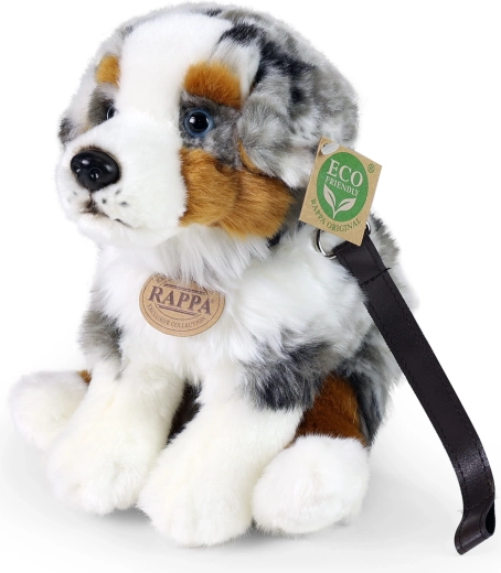 Perro de peluche Pastor Australiano Eco-Friendly sentado 27 cm