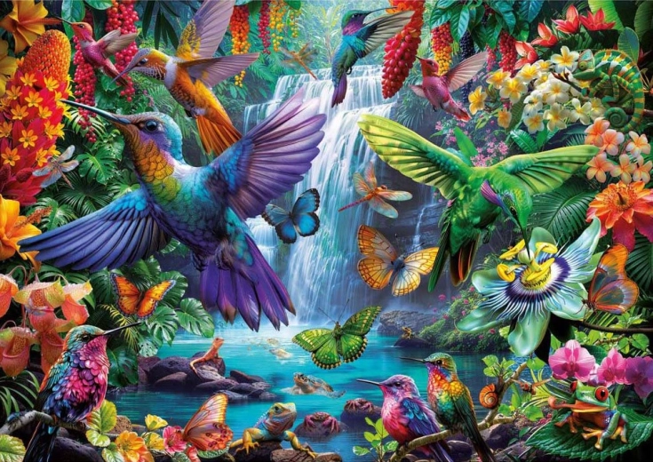 Puzzle Colibríes tropicales 1000 piezas EDUCA