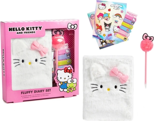 Diario de peluche Hello Kitty con set de accesorios