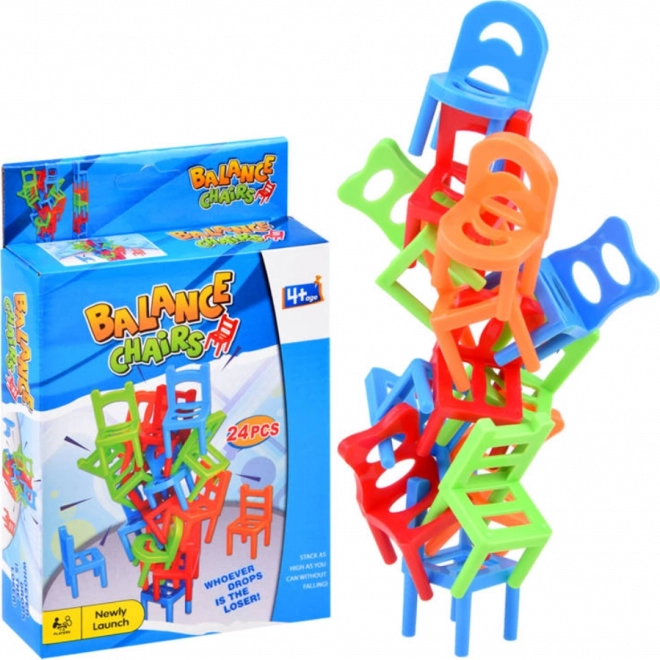 Juego de mesa de equilibrio sillas que caen – 24 piezas