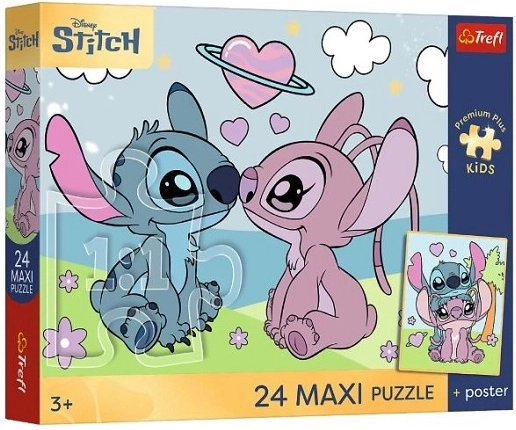 Puzzle maxi de 24 piezas Premium Plus Kids: sueños de Lilo y Stitch