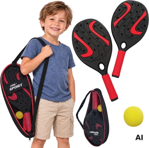WOOPIE set de palas para tenis paddle con pelota y volante - 4 uds.