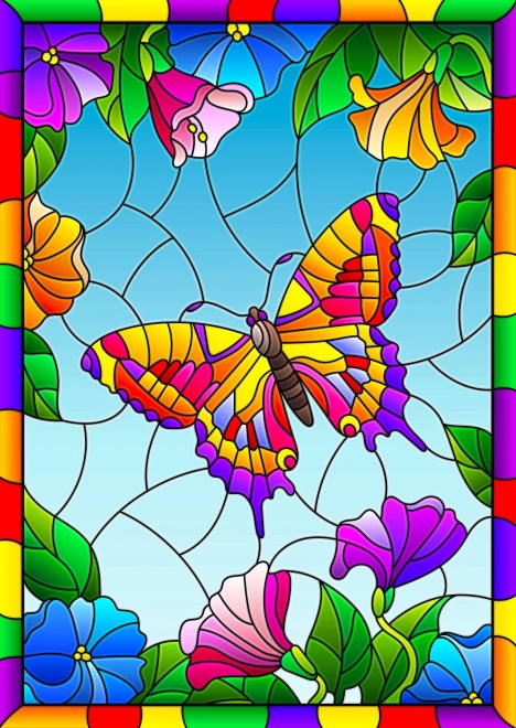 Puzzle mariposa de cristal de 1000 piezas