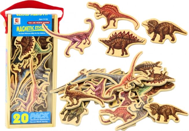 Imanes de madera con animales, set de 20 piezas