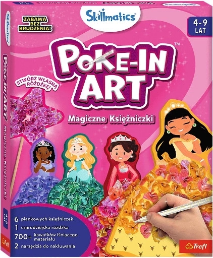 Skillmatics Poke-In Art princesas mágicas