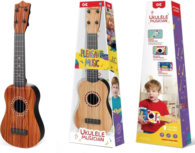 Guitarra clásica infantil con imitación de madera de 53 cm