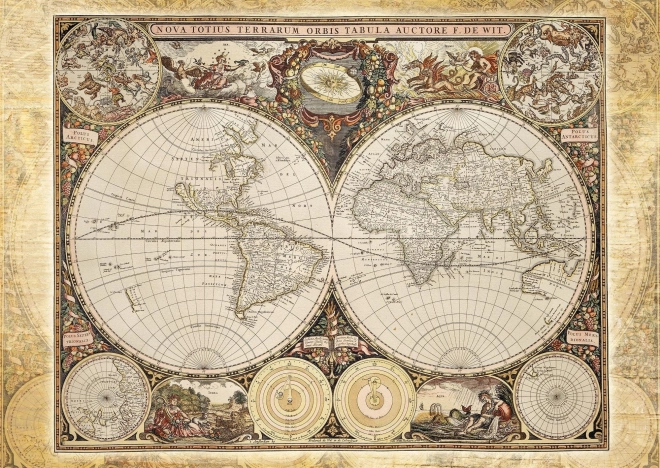 Puzzle Schmidt mapa histórica del mundo 2000 piezas