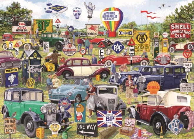 Puzzle Gibsons Motoring Memorabilia Rally 1000 piezas