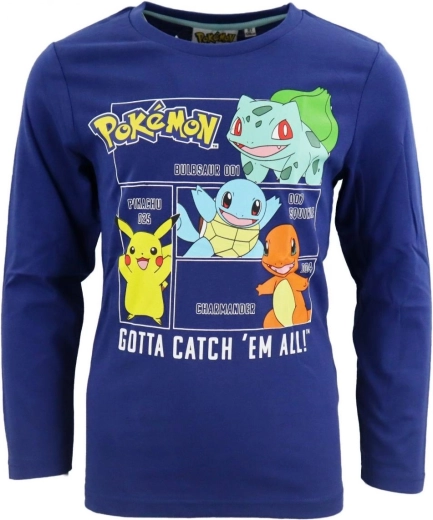 Camiseta azul marino de Pokémon