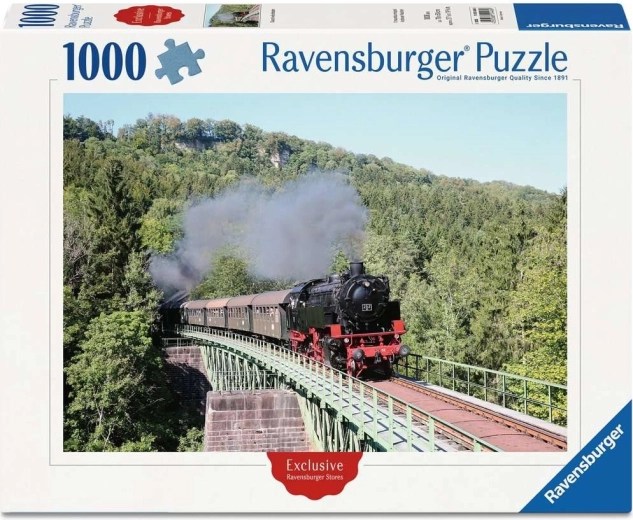 Puzzle Ravensburger ferrocarril histórico Sauschwänzlebahn 1000 piezas