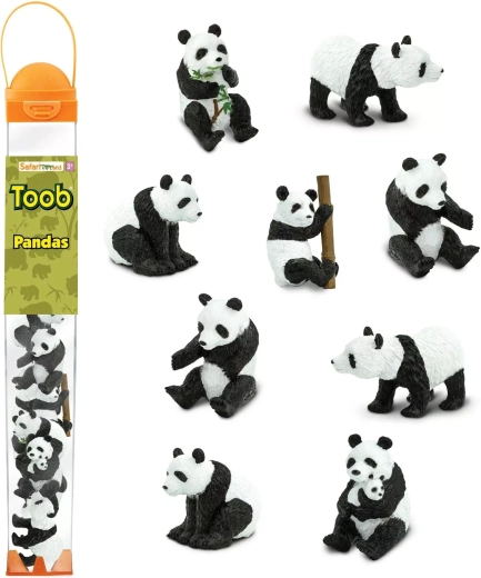 Safari Ltd. tubo de pandas (Toobs) - 1 unidad