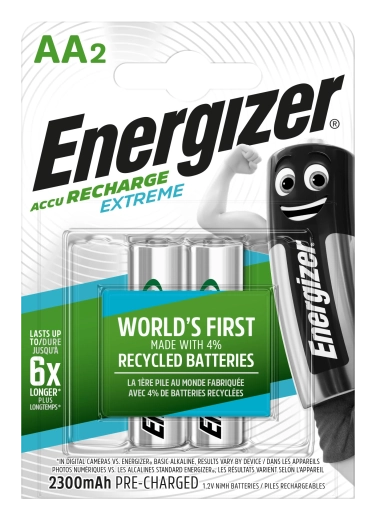 Pilas recargables Energizer Extreme AA 2300 mAh, 2 uds