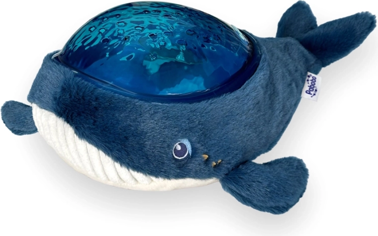 Pabobo Aqua Dream ballena de peluche – proyector nocturno con melodías