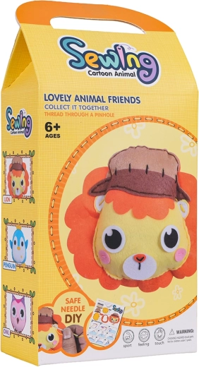 Kit creativo para coser un león de peluche