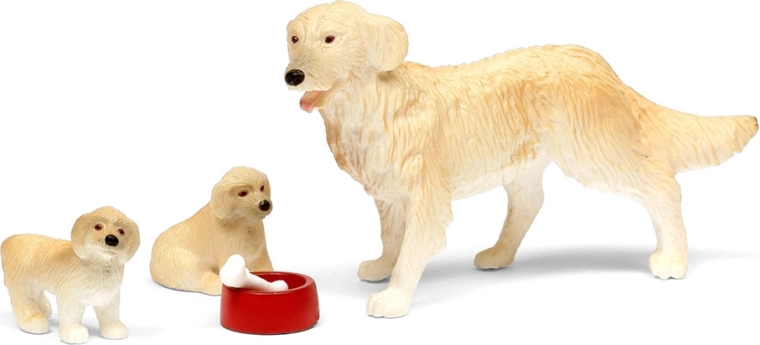 Figuras de perritos Lundby para casita de muñecas