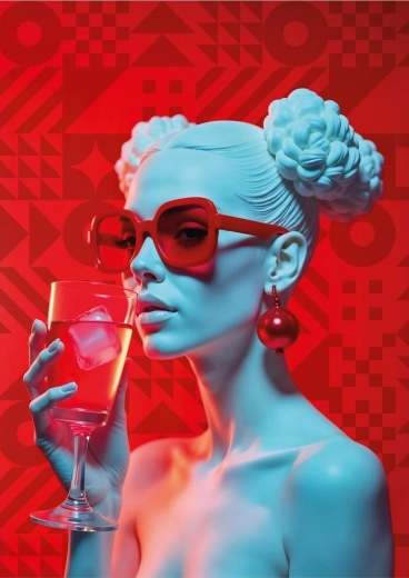 Puzle ART PUZZLE WOWO Series: Cóctel Crimson 1000 piezas