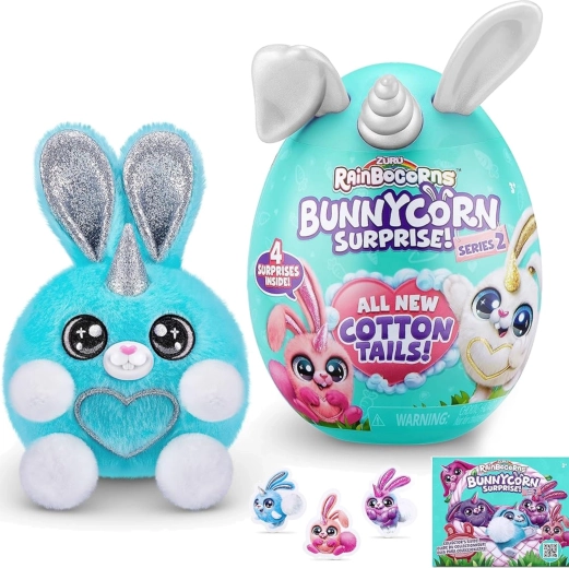Rainbocorns Boo‑Boocorn Surprise conejito de peluche con sorpresa