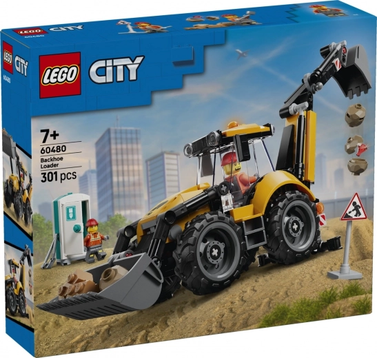 LEGO City cargadora retroexcavadora amarilla