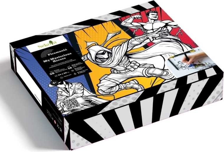 Sekoia Picamania láminas para colorear de héroes de cómic