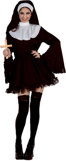 Disfraz de mujer monja seductora talla M