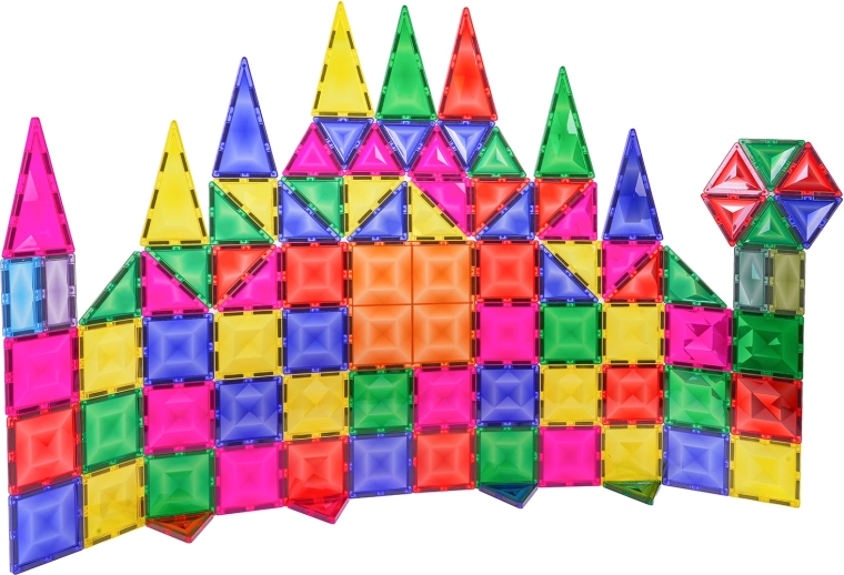 Bloques de construcción magnéticos 3D, 93 piezas
