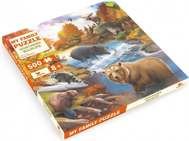 Puzzle familiar Magellan Fauna salvaje del Norte 500 piezas