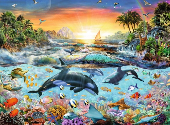 Puzzle Bahía de Ballenas XXL 200 piezas