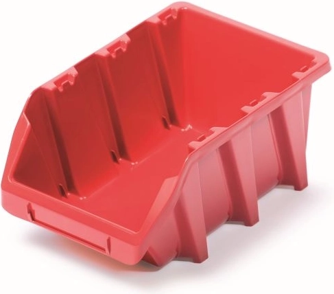 Caja de almacenamiento de plástico Bineer Long 198 × 118 × 84 mm roja