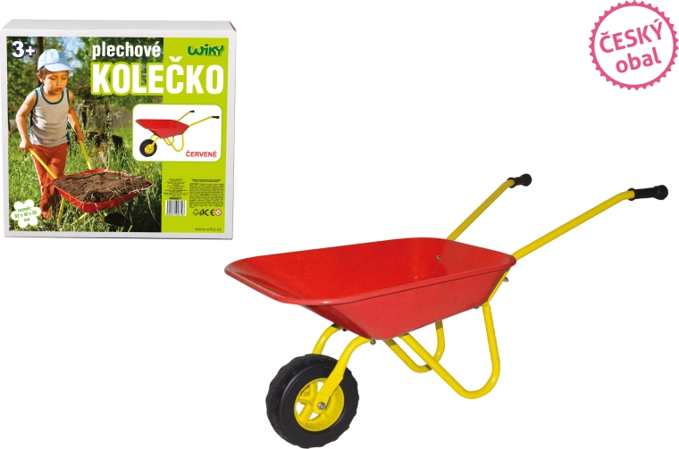 Carretilla de chapa Český obal roja 82 × 42 × 35 cm