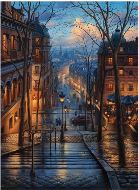Puzzle Primavera en Montmartre 1000 piezas