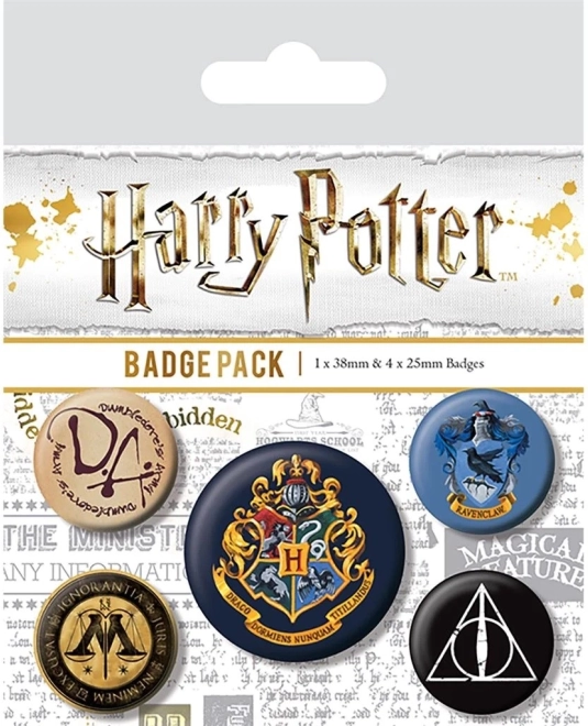 Set de chapas Harry Potter Hogwarts