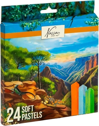 Pasteles secos blandos NASSAU, 24 colores