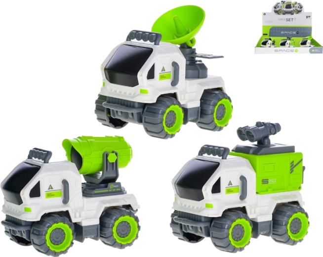 Vehículos espaciales de fricción de 11 cm para niños